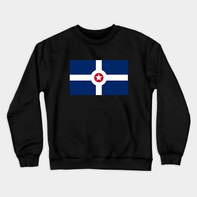 Flag of Indianapolis Crewneck Sweatshirt by brigadeiro